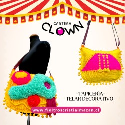 Cartera Clown, tapicería